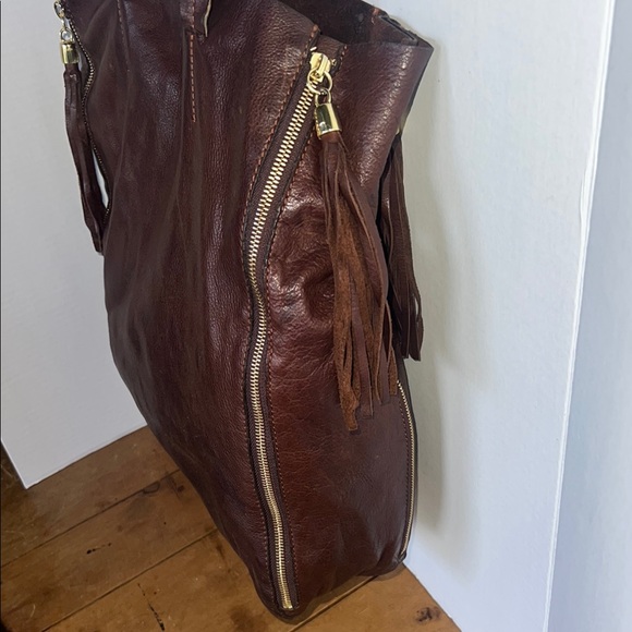 ☀️SALE☀️Vintage Pebbled Leather Tote Bag - Picture 9 of 13